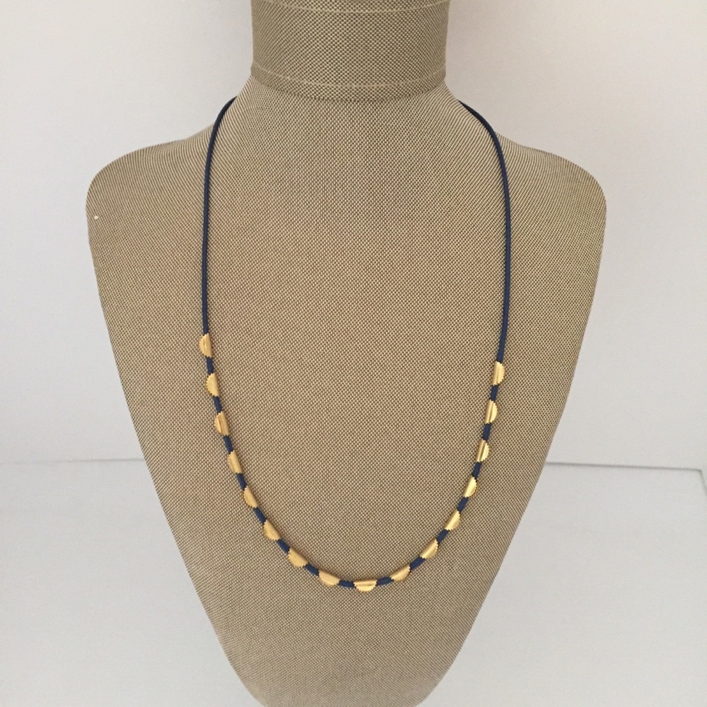 India Hicks Navy Sea Cord Necklace